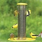 house finch feeder with tray