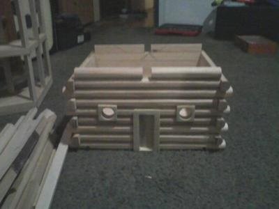 side walls of birdhouse built